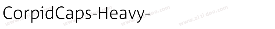 CorpidCaps-Heavy字体转换