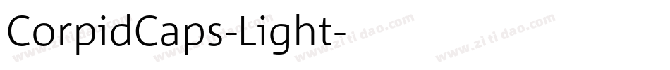CorpidCaps-Light字体转换