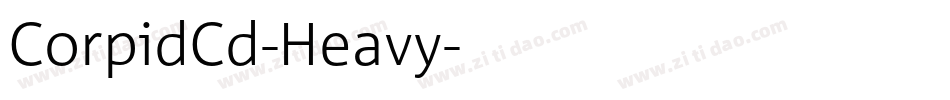CorpidCd-Heavy字体转换