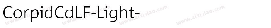 CorpidCdLF-Light字体转换