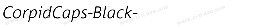 CorpidCaps-Black字体转换
