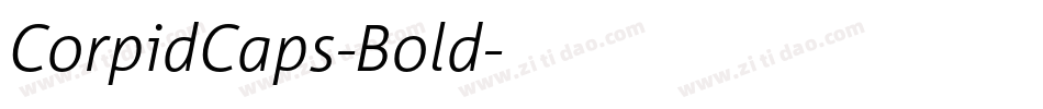 CorpidCaps-Bold字体转换