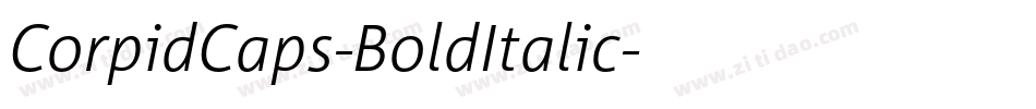 CorpidCaps-BoldItalic字体转换