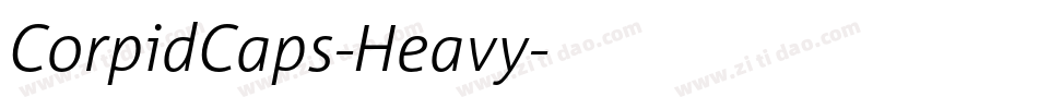 CorpidCaps-Heavy字体转换