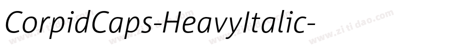CorpidCaps-HeavyItalic字体转换