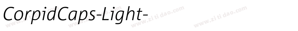 CorpidCaps-Light字体转换