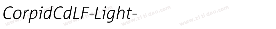 CorpidCdLF-Light字体转换