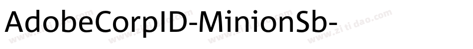 AdobeCorpID-MinionSb字体转换