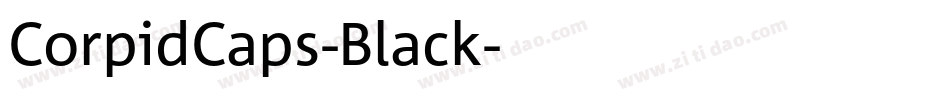 CorpidCaps-Black字体转换