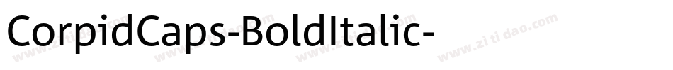 CorpidCaps-BoldItalic字体转换