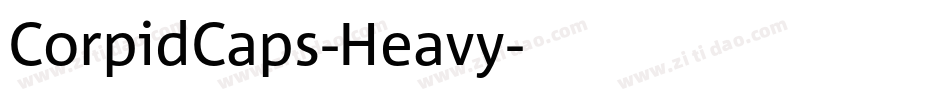 CorpidCaps-Heavy字体转换