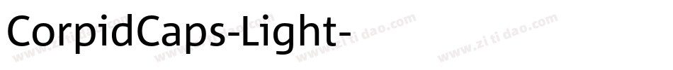 CorpidCaps-Light字体转换