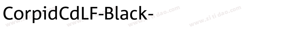 CorpidCdLF-Black字体转换