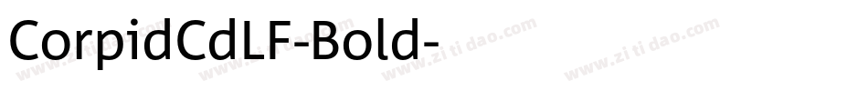 CorpidCdLF-Bold字体转换