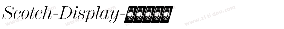 Scotch-Display字体转换