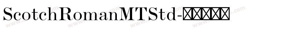 ScotchRomanMTStd字体转换