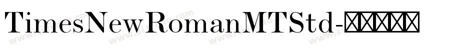 TimesNewRomanMTStd字体转换