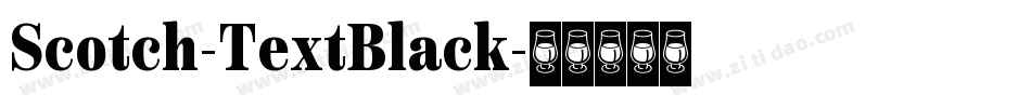 Scotch-TextBlack字体转换