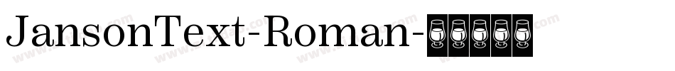JansonText-Roman字体转换