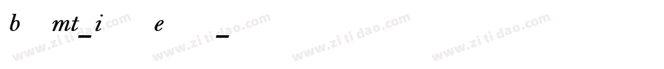 BellMT-ItalicExpert字体转换