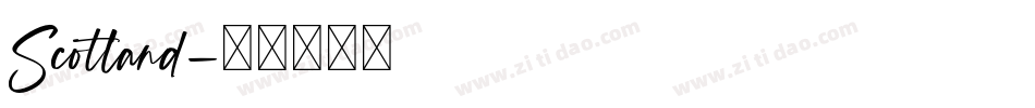 Scotland字体转换