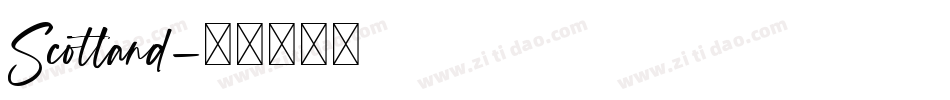 Scotland字体转换