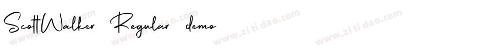 ScottWalker-Regular-demo字体转换