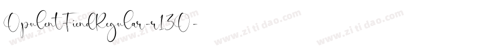 OpulentFiendRegular-r13O字体转换