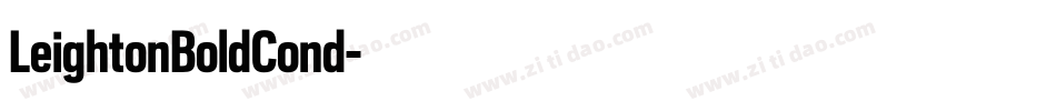 LeightonBoldCond字体转换