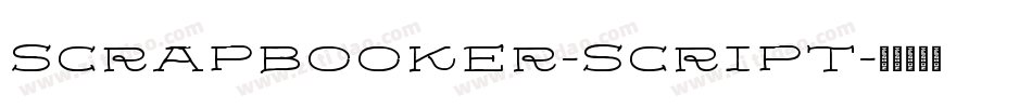 Scrapbooker-Script字体转换