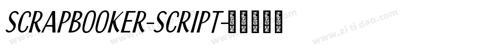 Scrapbooker-Script字体转换