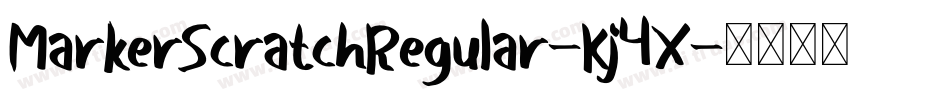 MarkerScratchRegular-Kj4X字体转换