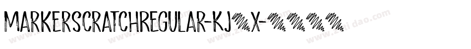MarkerScratchRegular-Kj4X字体转换
