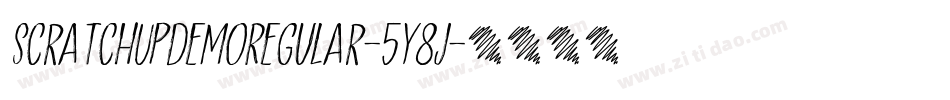 ScratchUpDemoRegular-5Y8j字体转换