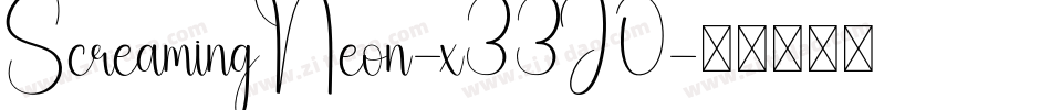 ScreamingNeon-x33J0字体转换