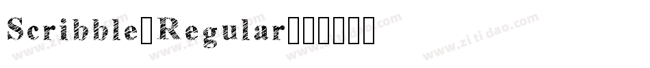 Scribble-Regular字体转换