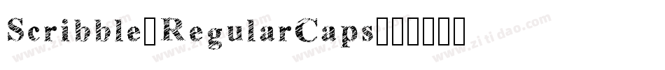 Scribble-RegularCaps字体转换