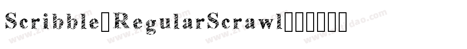 Scribble-RegularScrawl字体转换