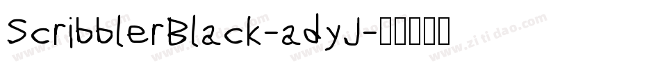 ScribblerBlack-adyJ字体转换