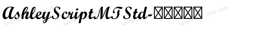 AshleyScriptMTStd字体转换
