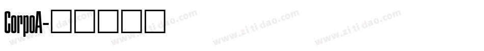 CorpoA字体转换