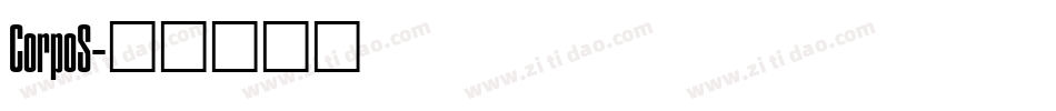CorpoS字体转换