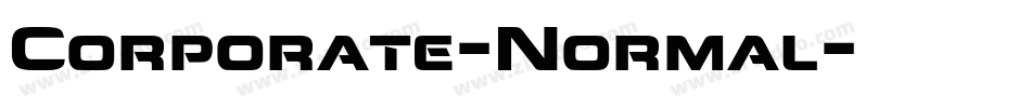 Corporate-Normal字体转换
