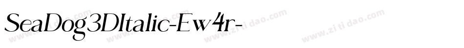 SeaDog3DItalic-Ew4r字体转换