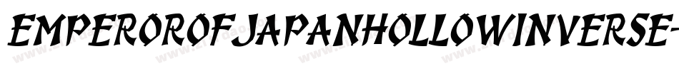 EmperorOfJapanHollowInverse-6rjx字体转换