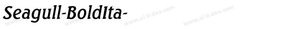 Seagull-BoldIta字体转换