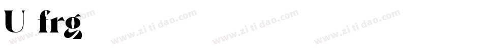 U26frg字体转换
