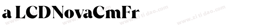 a_LCDNovaCmFr字体转换