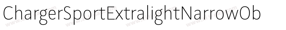 ChargerSportExtralightNarrowOblique-9rmy字体转换