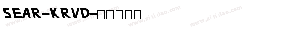 Sear-KRVD字体转换